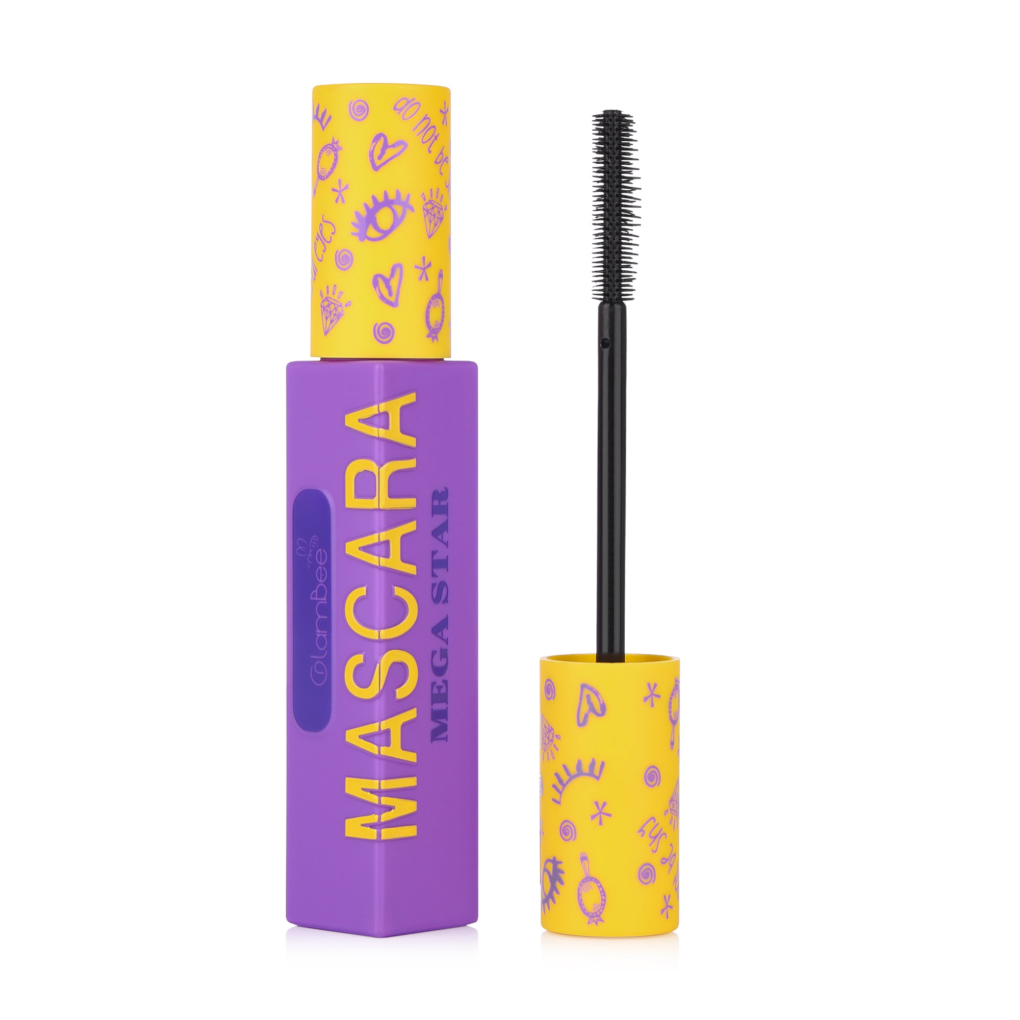 Туш для вій GlamBee Mega Star Mascara, Black, 12 мл